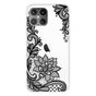 Coque en TPU fleur de henn&eacute; compatible avec iPhone 12 Pro Max - transparente