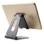 Support De T&eacute;l&eacute;phone De Bureau En Alliage Pliable Universel Pour Smartphone Et Tablette - Noir