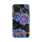 &Eacute;tui en robuste Richmond &amp; Finch Blooming Peonies pour iPhone 11 - Bleu / violet avec noir