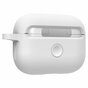 &Eacute;tui en silicone Spigen compatible avec AirPods Pro - Mousqueton blanc