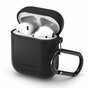 &Eacute;tui Spigen en silicone compatible avec AirPods - Mousqueton noir