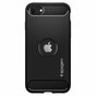 Coque Spigen Rugged Armor Air Cushion Technology pour iPhone 7, 8 et iPhone SE 2020 SE 2022 - Noire