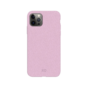 Coque Anti Bact&eacute;rienne D&eacute;gradable Bio Xqisit Eco Flex pour iPhone 12 et iPhone 12 Pro - Rose