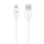 XQISIT USB Type-C 3.0 vers USB-A 150 cm - Blanc