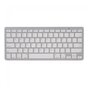 Clavier QWERTY sans fil clavier Bluetooth blanc