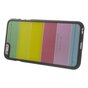 Coque transparente color&eacute;e compatible avec iPhone 6 Plus iPhone 6s Plus Rainbow Stripes