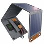 Choetech chargeur de panneau solaire pliable USB-A &eacute;tanche 14W chargeur de voyage solaire ext&eacute;rieur - Gris
