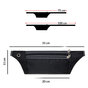 Sac banane pour smartphone, bracelet de sport, sac banane de course, &eacute;couteurs de randonn&eacute;e sportive - Noir