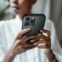 Porte-cartes secret et &eacute;tui de protection en TPU compatible avec iPhone 13 mini - noir