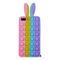 Coque en silicone Bunny Pop Fidget Bubble compatible avec iPhone 7 Plus et &agrave; l&#039;iPhone 8 Plus - color&eacute;e