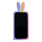 Coque en silicone Bunny Pop Fidget Bubble pour iPhone X et iPhone XS - Rose, jaune, bleu et violet