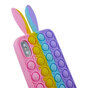 Coque en silicone Bunny Pop Fidget Bubble pour iPhone XS Max - Rose, jaune, bleu et violet