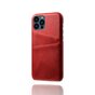 Etui portefeuille en similicuir Cardslot pour iPhone 13 Pro Max - Rouge