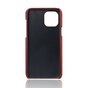 &Eacute;tui en cuir artificiel Duo Cardslot Wallet compatible avec iPhone 13 Pro Max - rouge