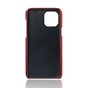 Etui portefeuille en similicuir Cardslot pour iPhone 13 Pro Max - Rouge