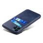 Etui portefeuille en similicuir Cardslot pour iPhone 13 Pro Max - Bleu