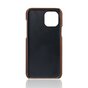 &Eacute;tui en cuir artificiel Duo Cardslot Wallet compatible avec iPhone 13 Pro - marron