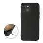 Coque en fibre de carbone Carbon TPU compatible avec iPhone 13 mini - noir