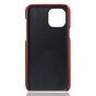 Etui portefeuille en similicuir Cardslot pour iPhone 13 - Rouge
