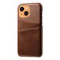 Etui en similicuir Cardslot Wallet pour iPhone 13 - marron