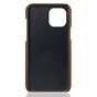 &Eacute;tui en cuir artificiel Duo Cardslot Wallet compatible avec iPhone 13 - marron