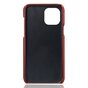 Etui en similicuir Cardslot Wallet pour iPhone 13 mini - rouge