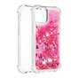 Coque TPU Glitter pour iPhone 13 Pro Max - Transparente et Rose