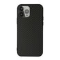 Coque en fibre de carbone Carbon TPU compatible avec iPhone 13 Pro Max - noir