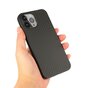 Coque en fibre de carbone Carbon TPU compatible avec iPhone 13 Pro Max - noir