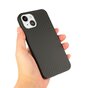 Coque en fibre de carbone Carbon TPU compatible avec iPhone 13 - noir