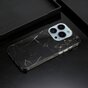 Coque en pierre de marbre TPU en marbre compatible avec iPhone 13 Pro - noir