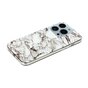 Coque en pierre de marbre TPU en marbre compatible avec iPhone 13 Pro - blanc