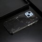 Coque en marbre TPU en pierre de marbre compatible avec iPhone 13 - noir