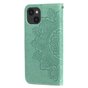 &Eacute;tui Portefeuille En Faux Cuir Mandala Pour iPhone 13 - Vert