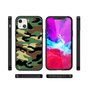 &Eacute;tui imprim&eacute; arm&eacute;e en TPU Army compatible avec iPhone 13 mini - vert