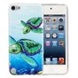 Coque en TPU compatible avec iPod Touch 5, 6 et 7 - bleue et verte