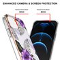 Coque Tropicale en TPU Plantes et Fleurs Tropicales compatible avec iPhone 13 Pro Max - Violet