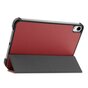 Housse &agrave; trois volets compatible avec iPad mini 6 (2021) et &agrave; l&#039;iPad mini 7 (2024) - rouge