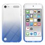 Coque en TPU compatible avec iPod Touch 5, 6 et 7 - transparente et bleue