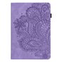 Housse en cuir artificiel Wallet Bookcase compatible avec iPad mini 6 (2021) et &agrave; l&#039;iPad mini 7 (2024) - violet