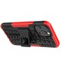 TPU antichoc avec &eacute;tui robuste compatible avec iPhone 13 Pro Max - Rouge et noir