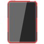 Shockproof TPU avec coque robuste pour iPad mini 6 - rouge et noir