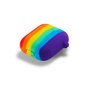 &Eacute;tui arc-en-ciel en silicone Rainbow Pride compatible avec AirPods 1 et 2 - pastel