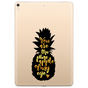 Just in Case Slim TPU un &eacute;tui ananas pour iPad 10.2 (2019 2020 2021) - transparent