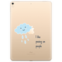 Just in Case Slim TPU a cloud avec housse de pluie pour iPad 10.2 (2019 2020 2021) - transparent