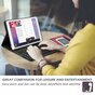 Just in Case Premium Bluetooth Keyboard QWERTY Housse en cuir artificiel compatible avec iPad 9.7 (2017 2018) - noir