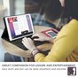 Just in Case Premium Bluetooth Keyboard AZERTY Housse en cuir artificiel compatible avec iPad 9.7 (2017 2018) - noir