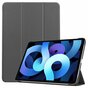 &Eacute;tui en cuir artificiel Just in Case Smart Tri-Fold compatible avec iPad Air 4 10.9 2020 &amp; iPad Air 5 2022 - gris