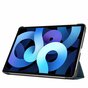 Just in Case Smart Tri-Fold cover compatible avec iPad Air 4 10.9 2020 &amp; iPad Air 5 2022 - bleu et noir