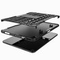 Just in Case Coque hybride robuste en PU et TPU compatible avec iPad Air 4 10.9 2020 et &agrave; l&#039;iPad Air 5 2022 - noire
